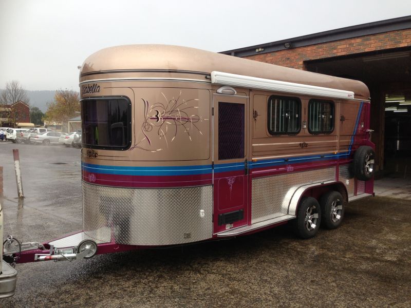 Overnighter 2 Horse Angle Load Float Sold to Brookfield, QLD