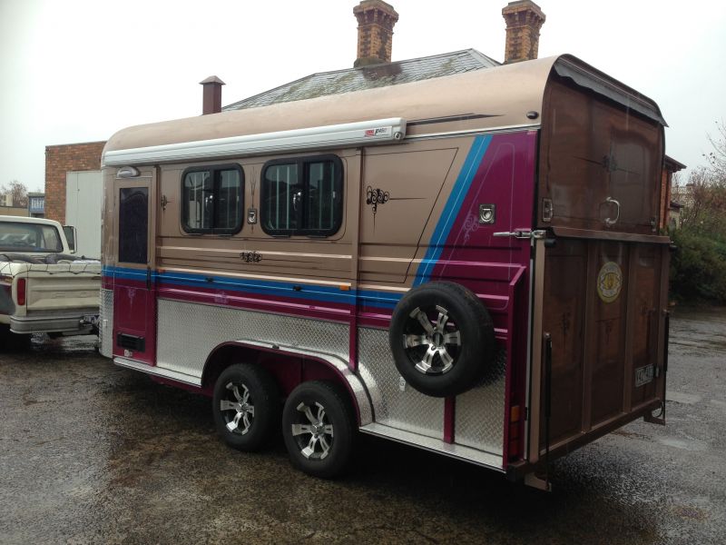 Overnighter 2 Horse Angle Load Float Sold to Brookfield, QLD